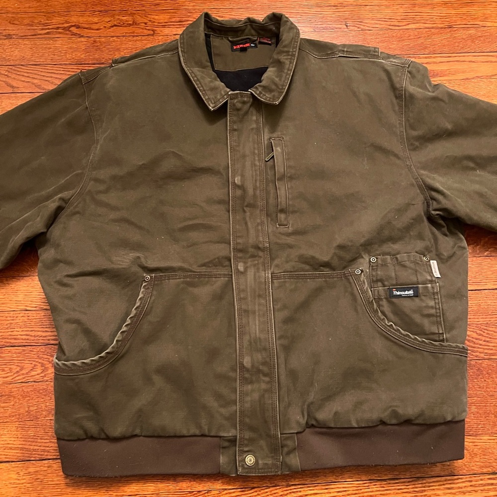 Wolverine Jacket men’s XXL thinsulate brown Canvas.Workwear Outdoors Work Wear